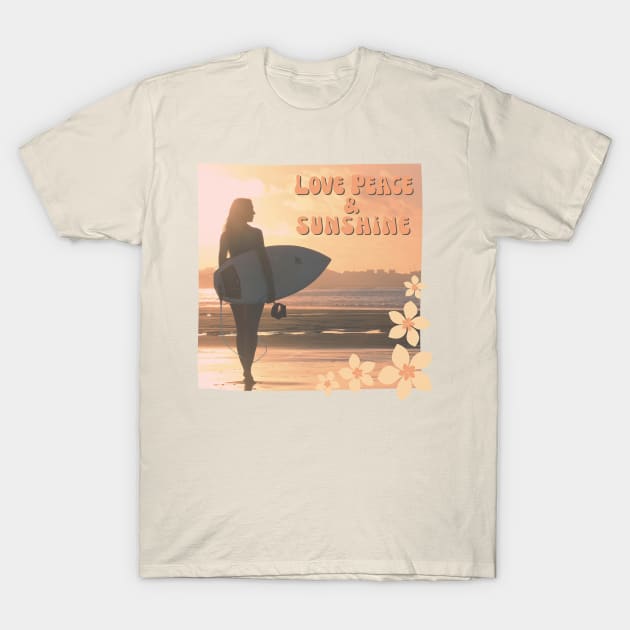 Love Peace and Sunshine T-Shirt by Lemonflowerlove